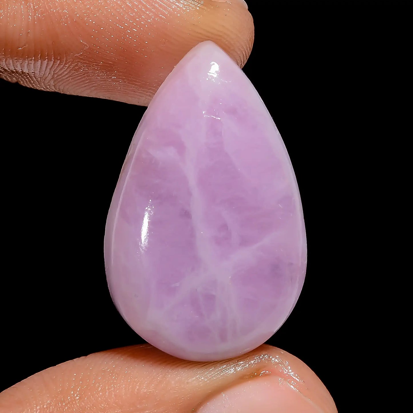 Wonderful Top Grade Quality 100% Natural Pink Kunzite Pear Shape Cabochon Loose Gemstone For Making Jewelry 34 Ct. 28X18X7 mm V-6768