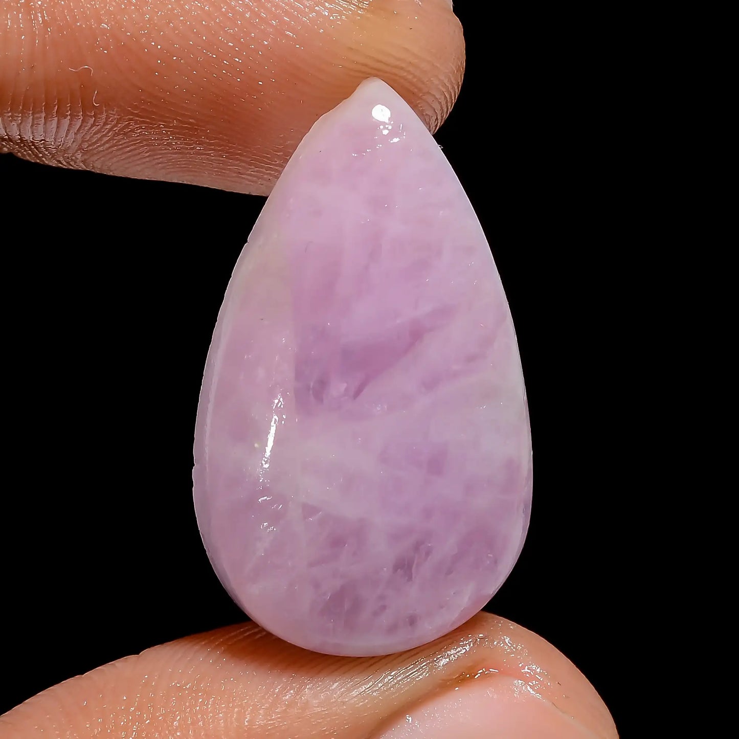 Amazing Top Grade Quality 100% Natural Pink Kunzite Pear Shape Cabochon Loose Gemstone For Making Jewelry 24 Ct. 26X15X6 mm V-6769