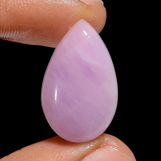 Attractive Top Grade Quality 100% Natural Pink Kunzite Pear Shape Cabochon Loose Gemstone For Making Jewelry 21.5 Ct. 23X15X6 mm V-6772