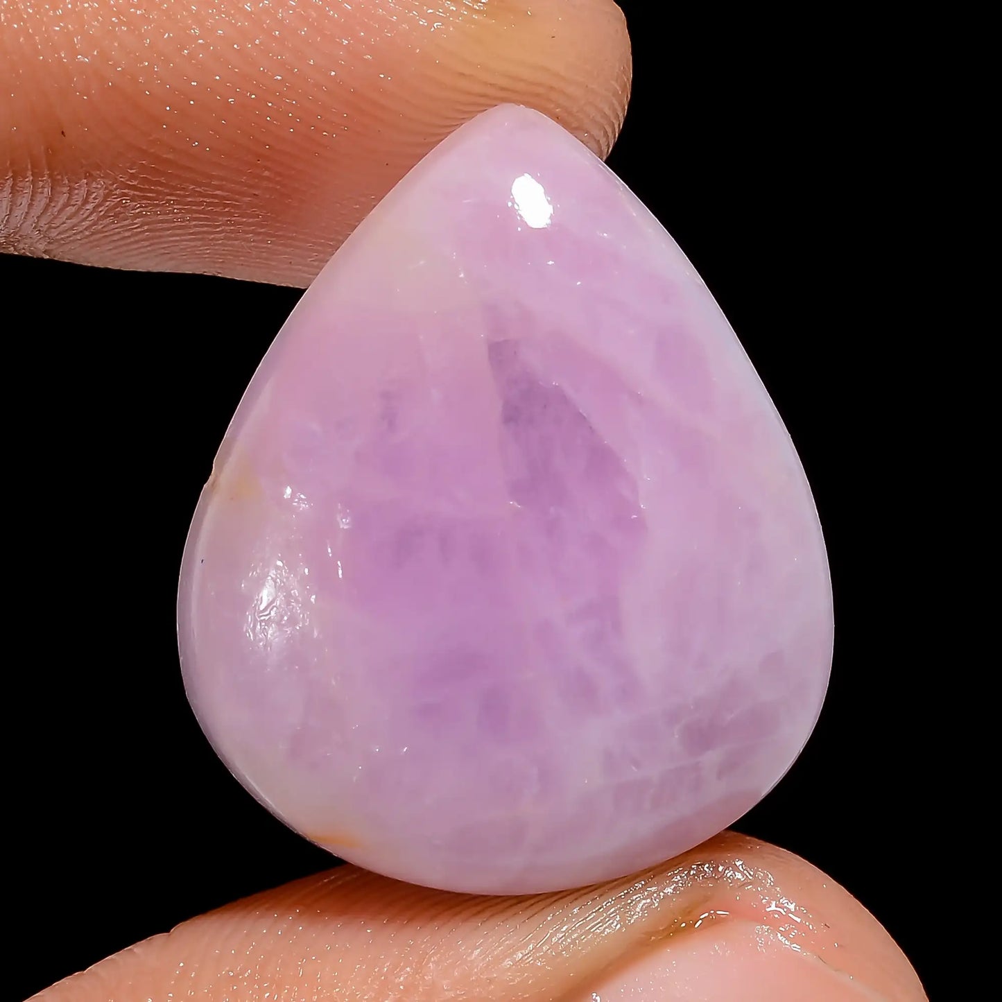 Awesome Top Grade Quality 100% Natural Pink Kunzite Pear Shape Cabochon Loose Gemstone For Making Jewelry 28.5 Ct. 23X19X7 mm V-6773