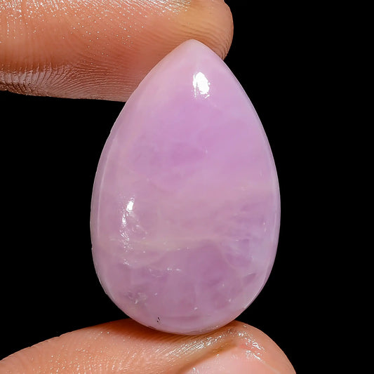 Classic Top Grade Quality 100% Natural Pink Kunzite Pear Shape Cabochon Loose Gemstone For Making Jewelry 36.5 Ct. 27X17X7 mm V-6775