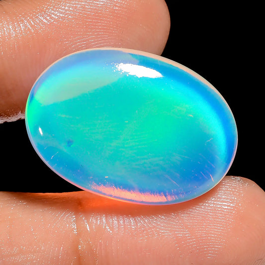 Excellent Top Grade Quality Aurora Opal Oval Shape Cabochon Loose Gemstone For Making Jewelry 20 Ct. 25X18X5 mm V-6903