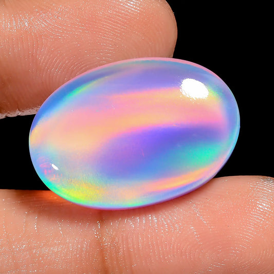 Amazing Top Grade Quality Aurora Opal Oval Shape Cabochon Loose Gemstone For Making Jewelry 20 Ct. 25X18X5 mm V-6911