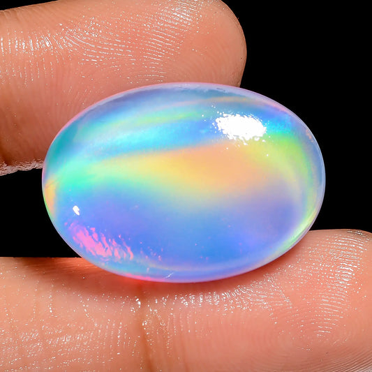 Wonderful Top Grade Quality Aurora Opal Oval Shape Cabochon Loose Gemstone For Making Jewelry 22 Ct. 25X18X5 mm V-6912