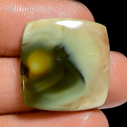 Attractive Top Grade Quality 100% Natural Imperial Jasper Cushion Shape Cabochon Loose Gemstone For Making Jewelry 17 Ct 21X21X4 mm V-6956