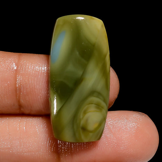 Beautiful Top Grade Quality 100% Natural Imperial Jasper Radiant Shape Cabochon Loose Gemstone For Making Jewelry 20 Ct. 30X14X4 mm V-6958