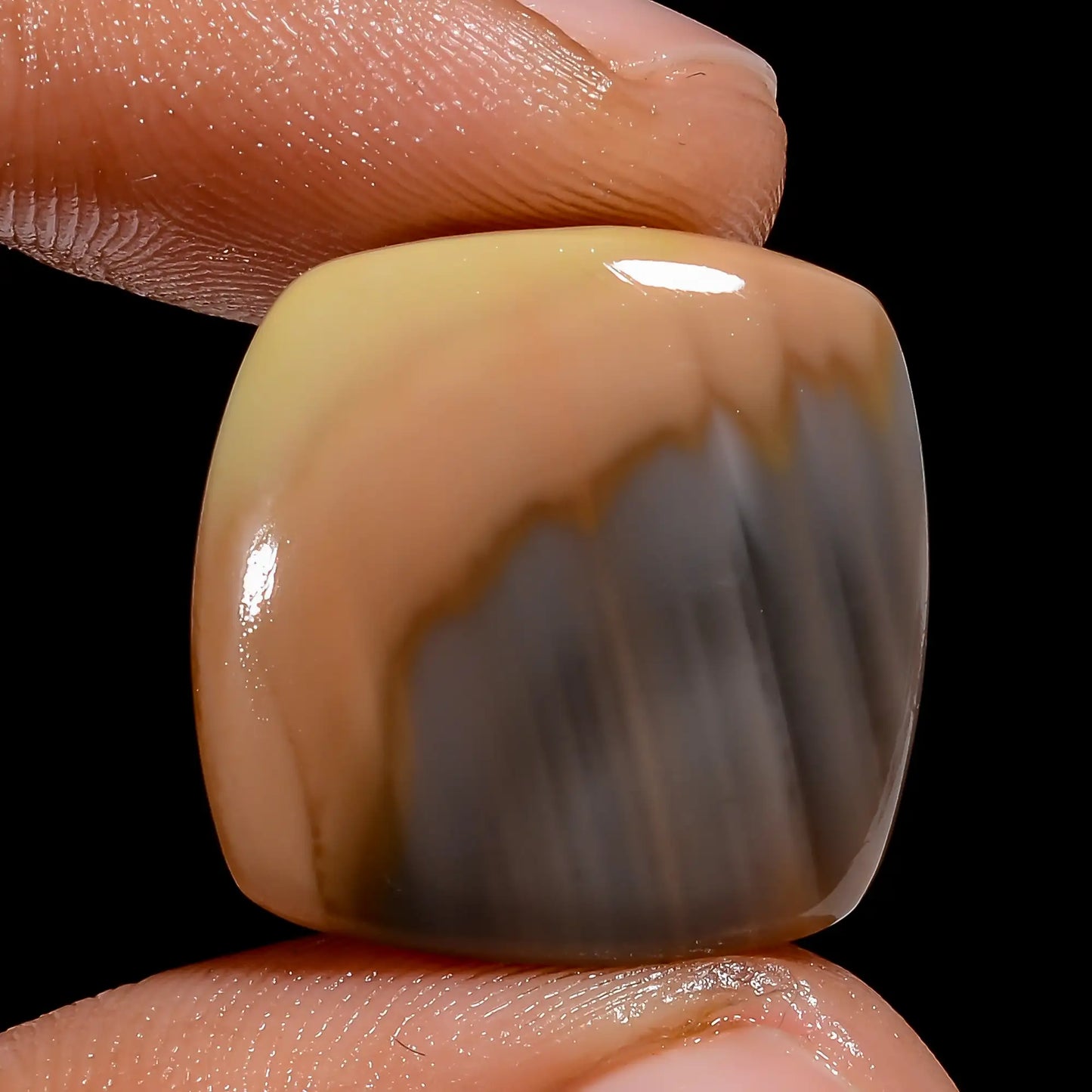 Elegant Top Grade Quality 100% Natural Imperial Jasper Cushion Shape Cabochon Loose Gemstone For Making Jewelry 16 Ct. 19X19X4 mm V-6963