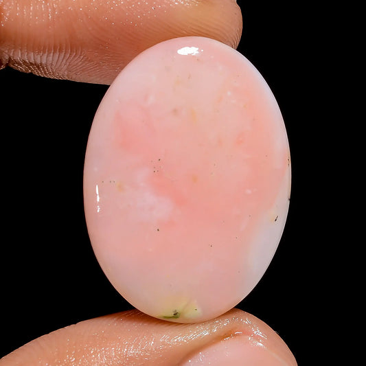 Dazzling Top Grade Quality 100% Natural Pink Opal Oval Shape Cabochon Loose Gemstone For Making Jewelry 19 Ct. 28X20X5 mm V-6986