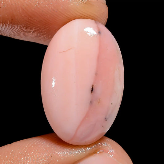 Excellent Top Grade Quality 100% Natural Pink Opal Oval Shape Cabochon Loose Gemstone For Making Jewelry 14.5 Ct. 22X14X5 mm V-6987