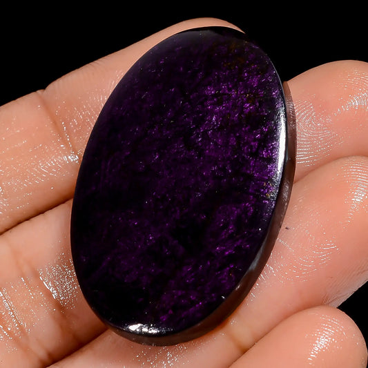 Exclusive Top Grade Quality 100% Natural Purpurite Oval Shape Cabochon Loose Gemstone For Making Jewelry 58 Ct. 36X23X5 mm V-7105