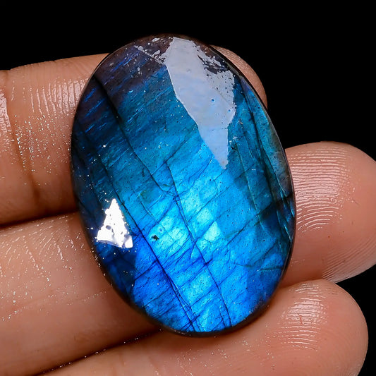 Outstanding Top Grade Quality 100% Natural Blue Labradorite Oval Shape Faceted Loose Gemstone For Making Jewelry 28.5 Ct. 28X20X5 mm V-7114