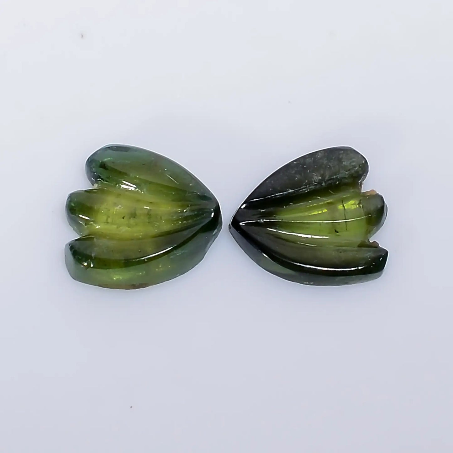 Beautiful Top Grade Quality 100% Natural Watermelon Tourmaline Butterfly Shape Carved Gemstone Pair For Making Earrings 1.5 Ct 5X5X1 mm V7557