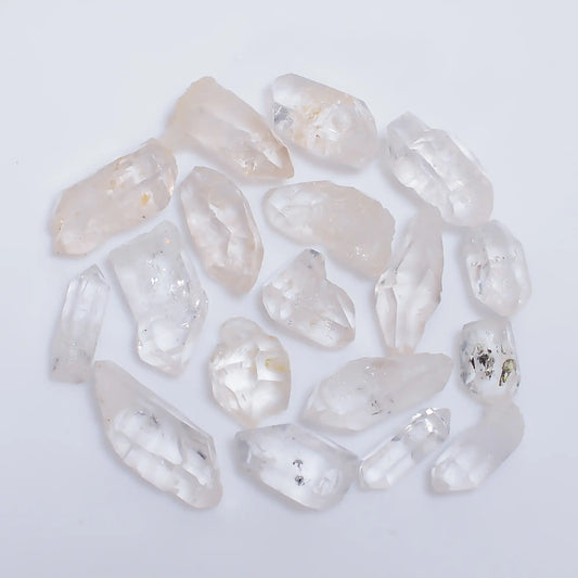 Herkimer Diamond Unshape Shape Rough Loose Gemstone 18 Pcs Lot Natural 47 Ct. 7X4 16X5 mm V-7664