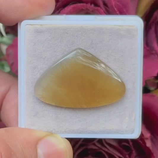Scenic Agate Heart shape Cabochon Flat Back Gemstone 20X30 mm