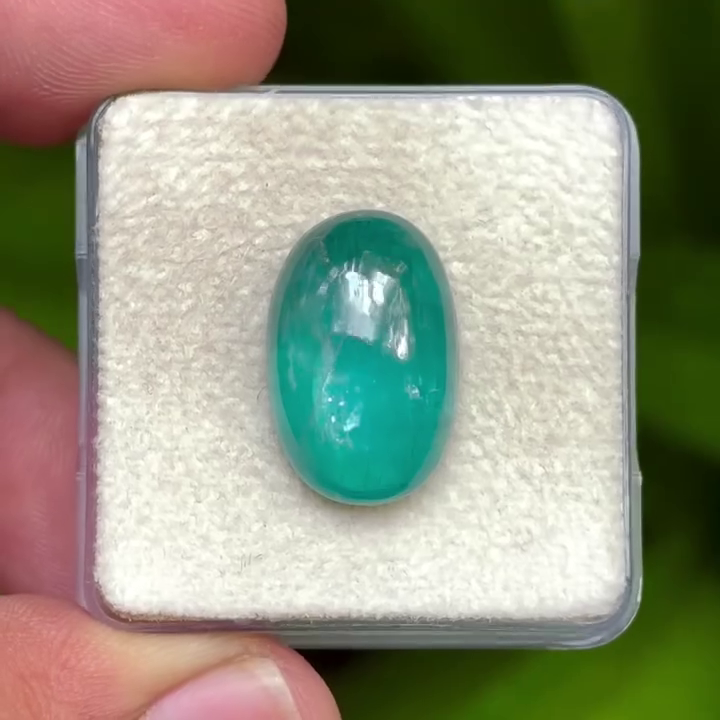 Neon Paraiba Kyanite Oval Shape Cabochon Flat Back Gemstone, 12X18 mm KC-08