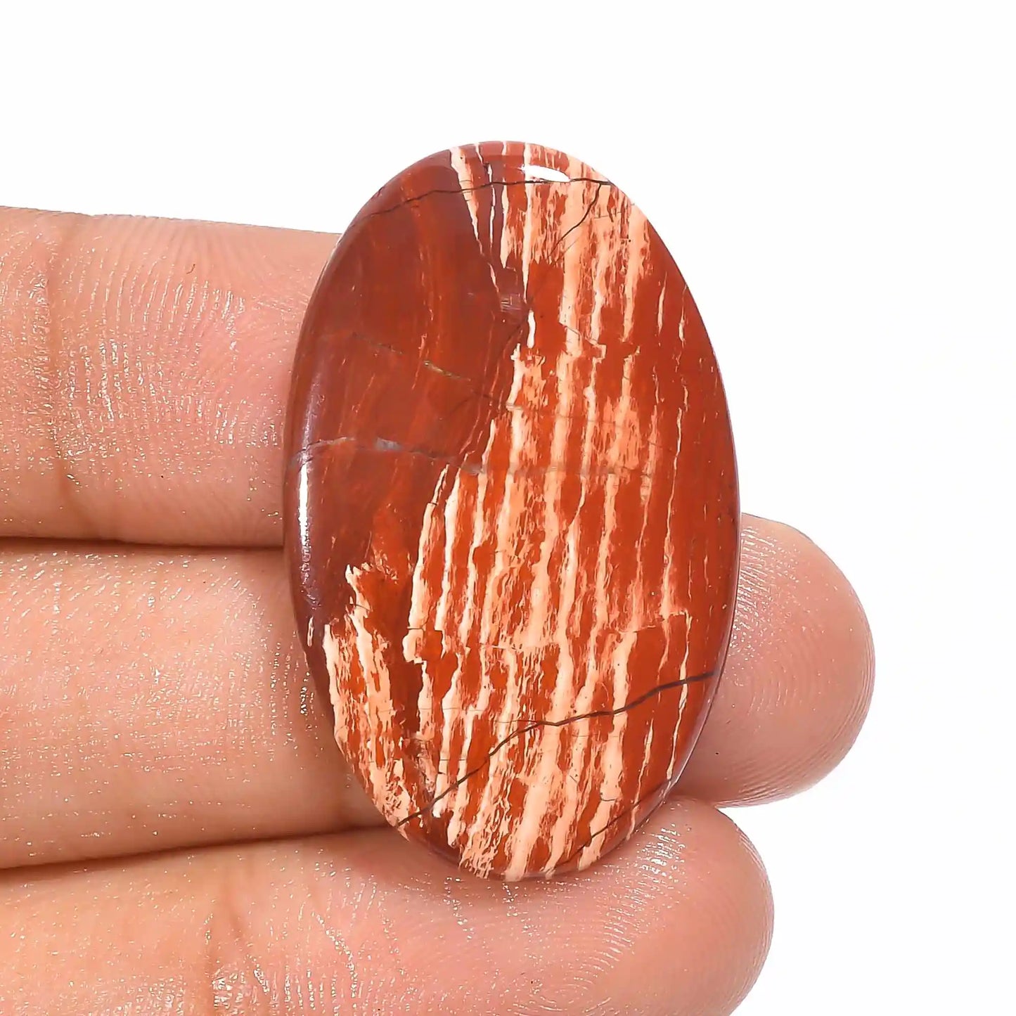 Incredible Top Grade Quality 100% Natural Snakeskin Jasper Oval Shape Cabochon Loose Gemstone For Making Jewelry 28 Ct. 33X21X4 mm V-1182