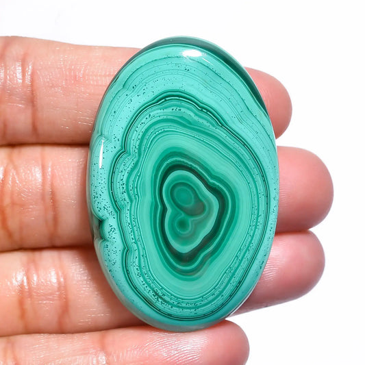 Wonderful Top Grade Quality 100% Natural Malachite Oval Shape Cabochon Loose Gemstone For Making Jewelry 103 Ct. 45X29X7 mm V-151