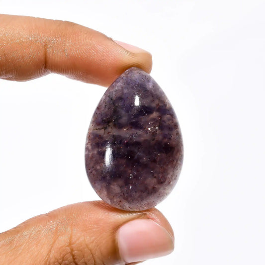 Elegant Top Grade Quality 100% Natural Iolite Sunstone Pear Shape Cabochon Loose Gemstone For Making Jewelry 49.5 Ct. 34X23X10 mm V-2045