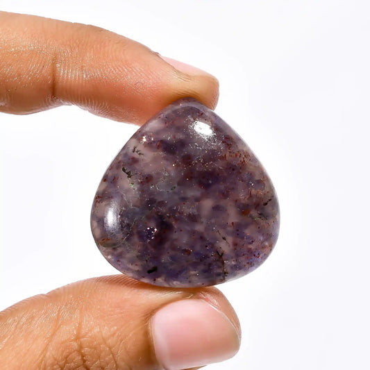 Fabulous Top Grade Quality 100% Natural Iolite Sunstone Heart Shape Cabochon Loose Gemstone For Making Jewelry 46.5 Ct. 29X29X8 mm V-2046