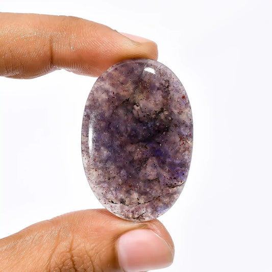 Fantastic Top Grade Quality 100% Natural Iolite Sunstone Oval Shape Cabochon Loose Gemstone For Making Jewelry 46.5 Ct. 39X27X6 mm V-2047