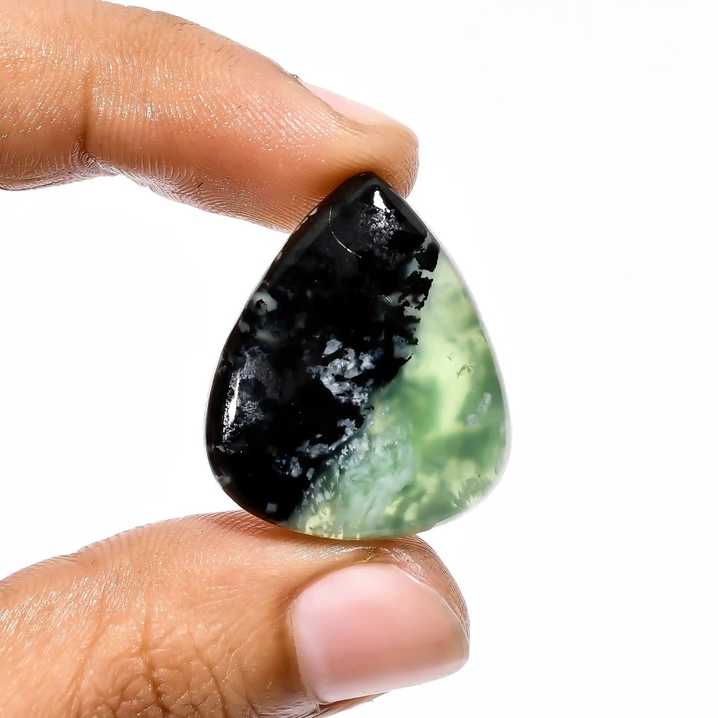 Fantastic Top Grade Quality 100% Natural Serpentine Pear Shape Cabochon Loose Gemstone For Making Jewelry 30.5 Ct. 28X23X6 mm V-2122