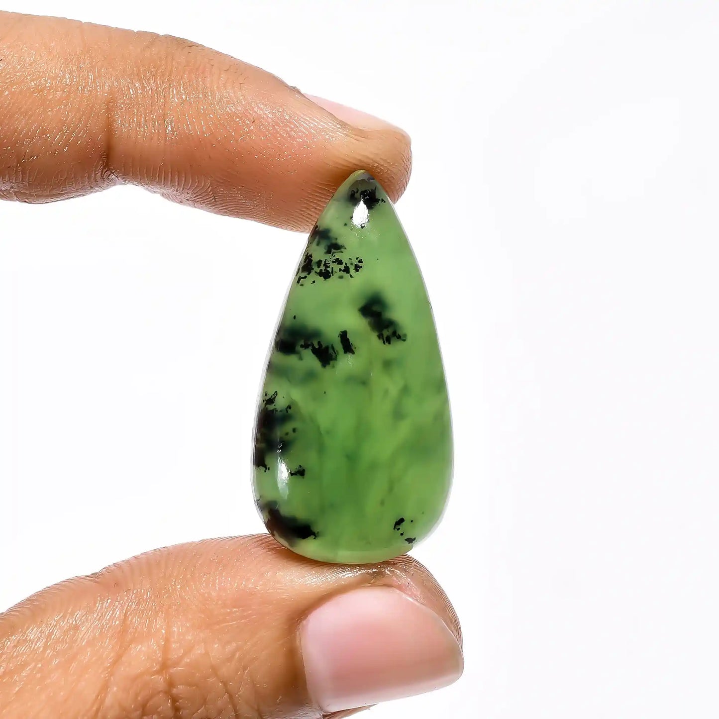 Marvellous Top Grade Quality 100% Natural Serpentine Pear Shape Cabochon Loose Gemstone For Making Jewelry 24 Ct. 32X17X6 mm V-2126