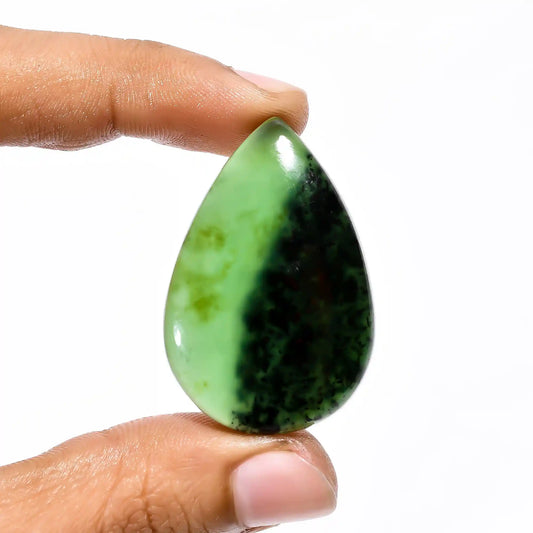 Mind Blowing Top Grade Quality 100% Natural Serpentine Pear Shape Cabochon Loose Gemstone For Making Jewelry 58.5 Ct. 41X27X7 mm V-2127