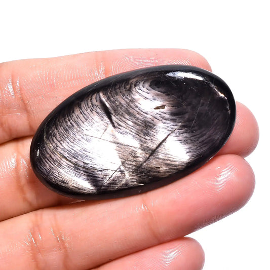 Gorgeous Top Grade Quality 100% Natural Hypersthene Oval Shape Cabochon Loose Gemstone For Making Jewelry 63.5 Ct. 44X25X5 mm V-213