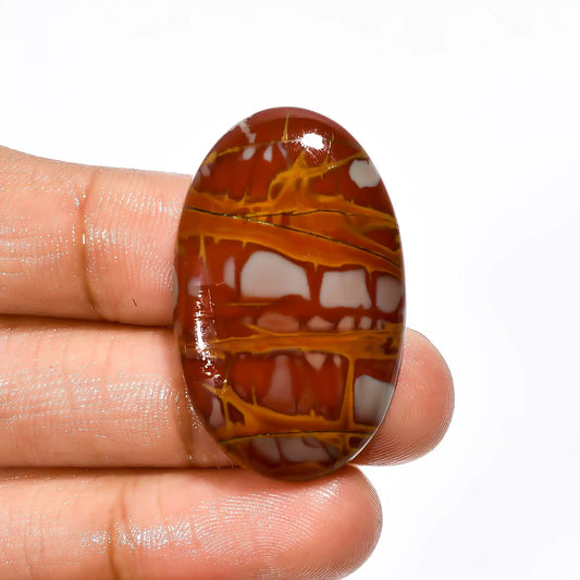 Excellent Top Grade Quality 100% Natural Noreena Jasper Oval Shape Cabochon Loose Gemstone For Making Jewelry 32 Ct. 36X22X5 mm V-2220