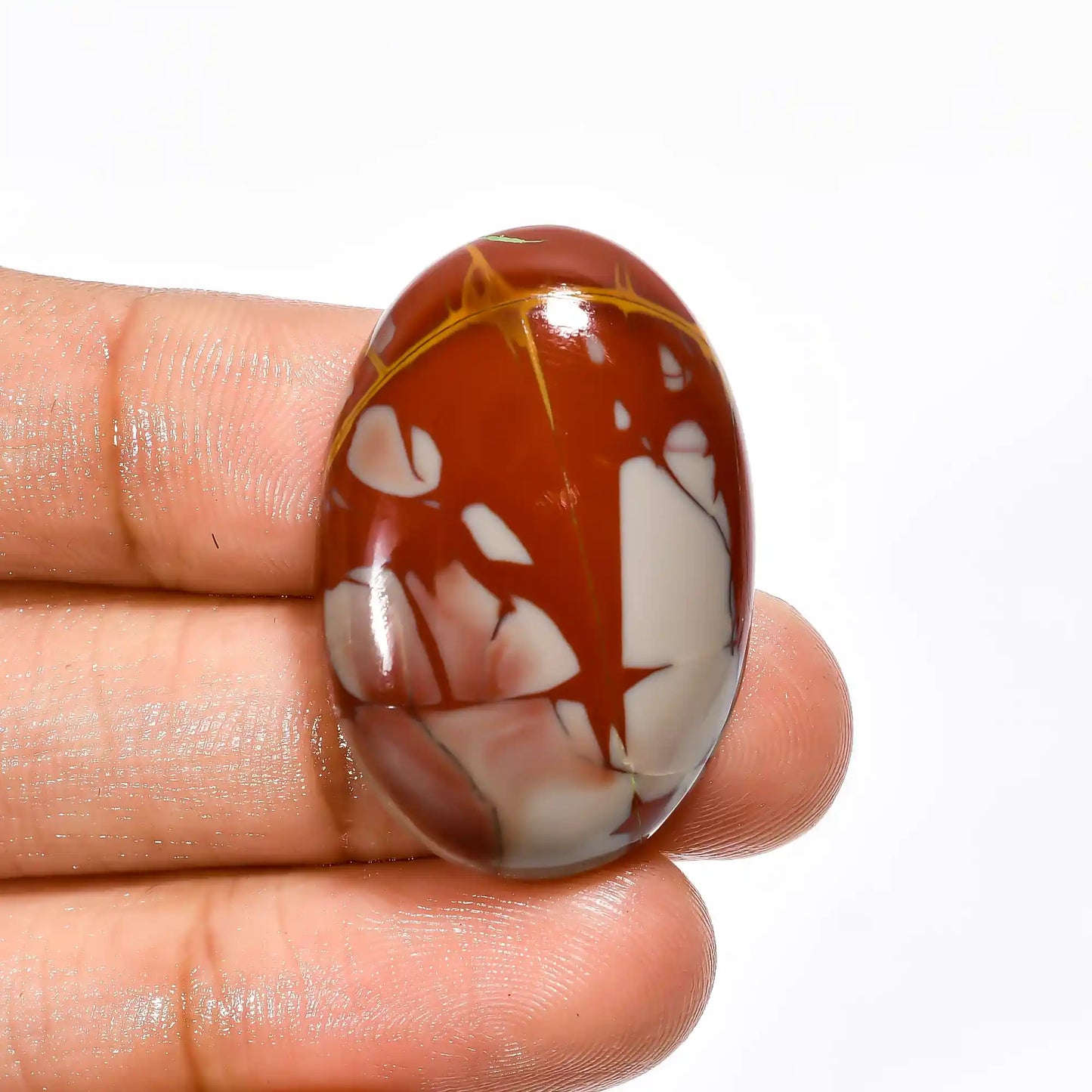 Fantastic Top Grade Quality 100% Natural Noreena Jasper Oval Shape Cabochon Loose Gemstone For Making Jewelry 38.5 Ct. 32X22X7 mm V-2223