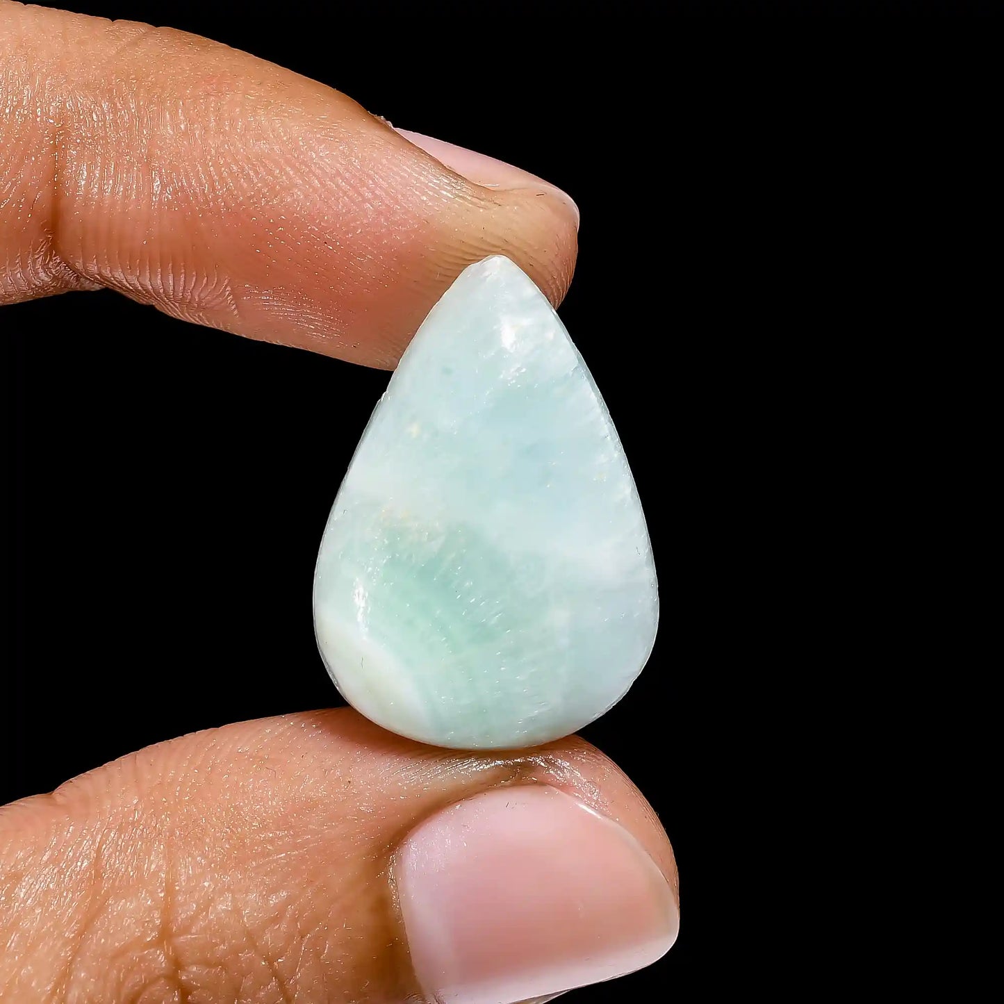 Exclusive Top Grade Quality 100% Natural Aragonite Pear Shape Cabochon Loose Gemstone For Making Jewelry 15 Ct. 23X16X5 mm V-2455