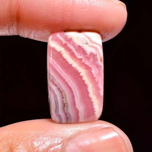 Gorgeous Top Grade Quality 100% Natural Rhodochrosite Radiant Shape Cabochon Loose Gemstone For Making Jewelry 9 Ct. 19X11X4 mm V-313