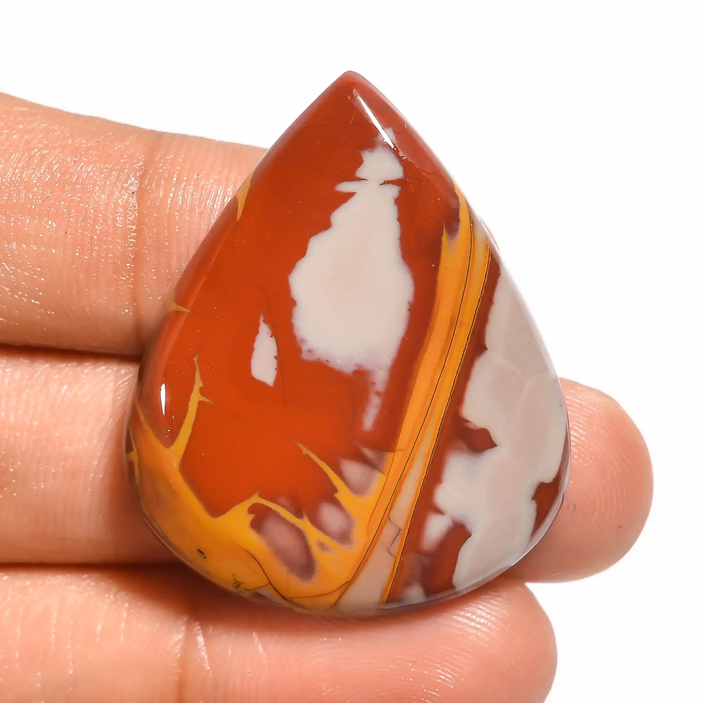 Mind Blowing Top Grade Quality 100% Natural Noreena Jasper Pear Shape Cabochon Loose Gemstone For Making Jewelry 49 Ct. 36X30X6 mm V-539