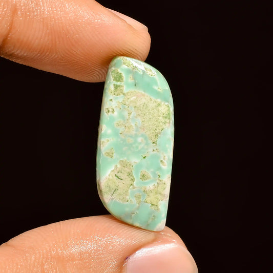 Tempting Top Grade Quality 100% Natural Variscite Fancy Shape Cabochon Loose Gemstone For Making Jewelry 8 Ct. 26X12X3 mm V-945