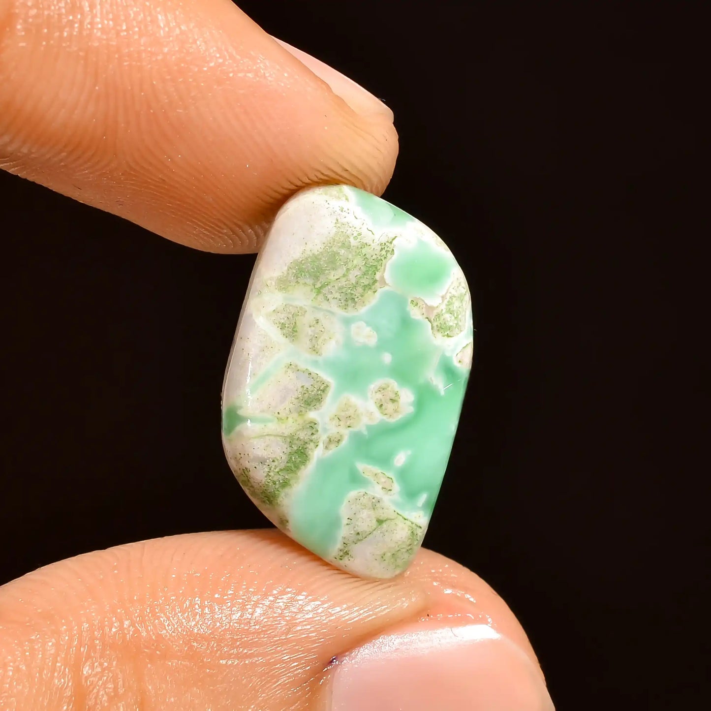 Terrific Top Grade Quality 100% Natural Variscite Fancy Shape Cabochon Loose Gemstone For Making Jewelry 6.5 Ct. 19X12X3 mm V-946